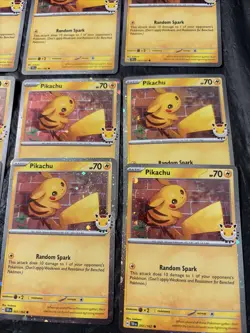 Lot Of 10 - Pikachu 51/162 Stamped 2026 Pokemon Day 30th Anniversary Promo TCG - Image 3