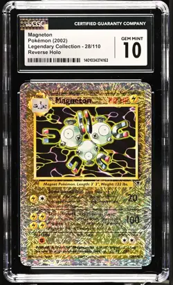 Pokemon Magneton Legendary Collection 28/110 Rare Reverse Holo CGC 10 English - Image 1