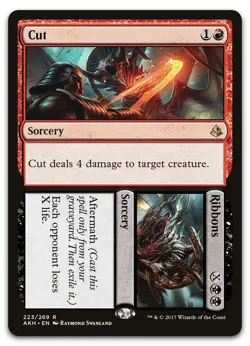 Cut // Ribbons #223 (NM) Amonkhet AKH Magic MTG - Image 1