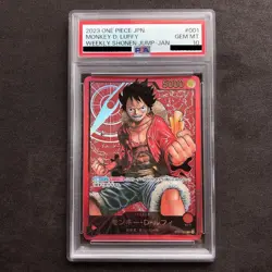 PSA 10 Lecafig Monkey D Luffy ST01-001 Weekly Shonen Jump 2023 ONE PIECE Promo - Image 1