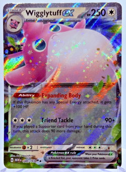 Pokemon TCG Wigglytuff EX Scarlet & Violet Card 40/165 NEAR MINT - Image 1