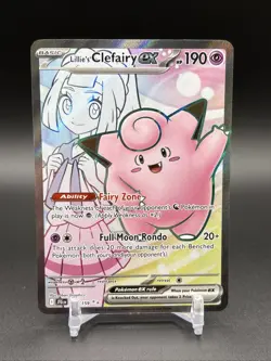 Lillie's Clefairy EX Ultra Rare Full Art Holo Card 173/159 Sv: Journey Together - Image 1