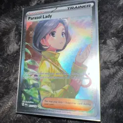 Pokemon TCG Parasol Lady 255/182 Paradox Rift Special Illustration Rare Card - Image 2