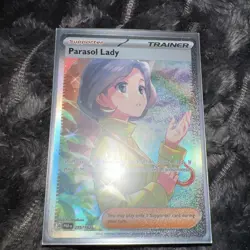 Pokemon TCG Parasol Lady 255/182 Paradox Rift Special Illustration Rare Card - Image 3
