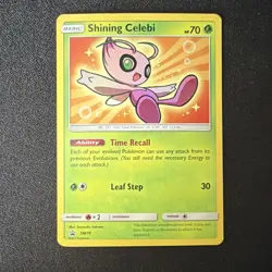 Pokemon TCG Shining Celebi Promo Holo Card SM79 SM 70 HP Basic Time Recall - Image 1