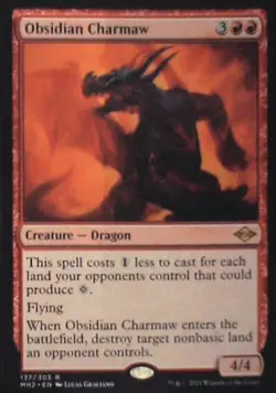 Obsidian Charmaw - Modern Horizons 2: #137, Magic: The Gathering Nm C278 - Image 1