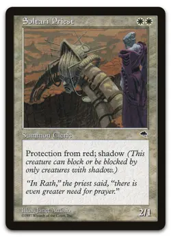Soltari Priest #46 (LP) Tempest TMP Magic MTG - Image 1