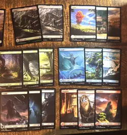 Final Fantasy Set 32x (16 Foil,16 Non-Foil) Full Art Lands MTG FIN - Image 3