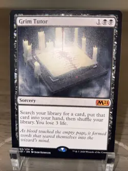 2020 MTG Magic the Gathering M21 Core Set 2021 #103 Grim Tutor NM (B) - Image 2