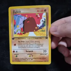 Pokemon 1st Edition Diglett 52/82 Team Rocket LP - Image 1