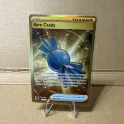 Pokemon Rare Candy 256/198 Scarlet & Violet Gold Secret Rare Full Art Holo - Image 1