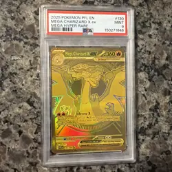 2025 POKEMON PFL EN-PHANTASMAL FLAMES MEGA HYPER RARE MEGA CHARIZARD X EX PSA 9 - Image 1