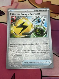 SUPERIOR ENERGY RETRIEVAL 189/193 PALDEA EVOLVED POKEMON REVERSE HOLO NM - Image 1
