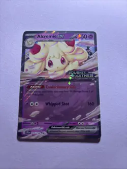 Alcremie EX Stamped Rare Pokemon TCG Card 075/159 Journey Together - Image 1