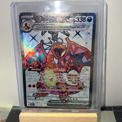 Charizard EX Full Art Ultra Rare Holo Card 215/197 Sv03: Obsidian Flames - Image 1