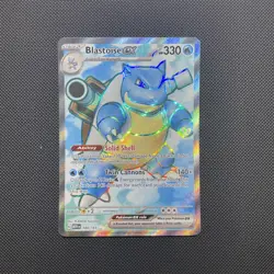 Pokemon Card | Blastoise Ex 184/165 Full Art Scarlet & Violet 151 English - Image 1