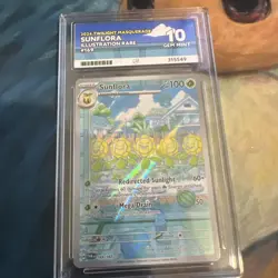 Pokemon TCG Sunflora Card Twilight Masquerade 169/167 Illustration Rare Ace 10 - Image 1