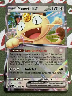 Pokemon TCG Meowth Ex 062/088 Double Rare Perfect Order NM Pack Fresh Card - Image 2