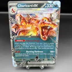 Pokemon TCG Charizard EX 196 Lenticular JUMBO Promo Card - Image 1