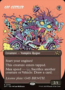 Gas Guzzler - Borderless FOIL - Aetherdift - MtG - NM - Image 1