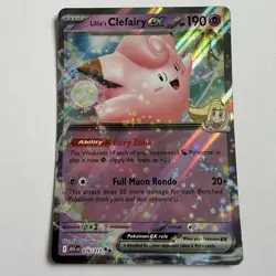 Pokemon TCG Ascended Heroes Lillie's ex Clefairy 076/217 Pack Fresh / NM - Image 1