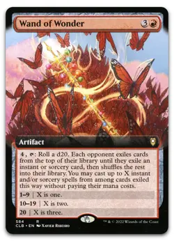 Wand of Wonder (Extended Art) #584 (NM) Baldur's Gate CLB Magic MTG - Image 1