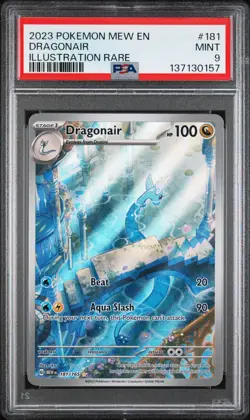 2023 POKEMON MEW EN-151 ILLUSTRATION RARE #181 DRAGONAIR PSA 9 - Image 1