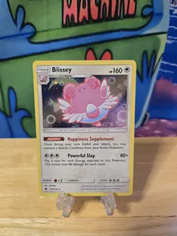 Blissey 153/214 SM Lost Thunder Cosmos Holo Rare 2 SWIRLS! RARE Pokemon TCG NM - Image 1