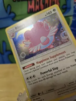 Blissey 153/214 SM Lost Thunder Cosmos Holo Rare 2 SWIRLS! RARE Pokemon TCG NM - Image 5