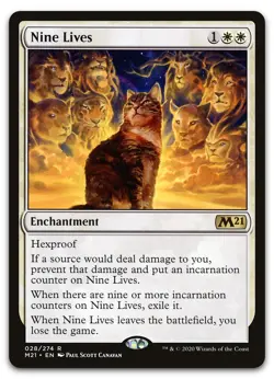 Nine Lives #28 (LP) Core Set 2021 M21 Magic MTG - Image 1
