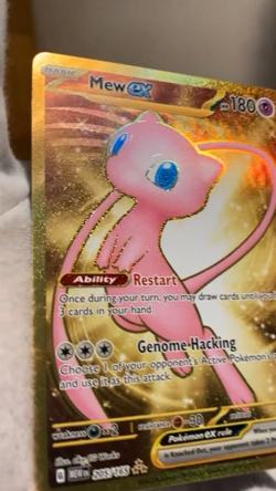 151 Mew ex 205/165 Scarlet & Violet Hyper Rare Pristine Raw Holo Pokemon tcg - Image 2
