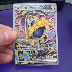 Pokemon Prismatic Evolutions - 154/131 Iron Hands ex - SIR - NM/M - Image 3