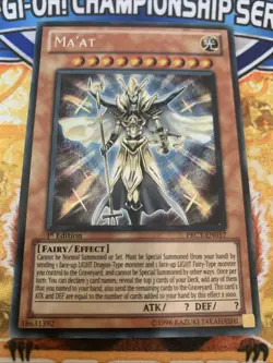 Yugioh Ma'at PRC1-EN017 1st Edition NM - Image 1