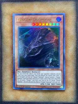 Yugioh Danger! Ogopogo! SAST-EN000 Ultra Rare 1st Ed LP - Image 1