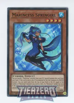 Yugioh Marincess Springirl LED9-EN031 Super Rare 1st Edition NM/LP - Image 1