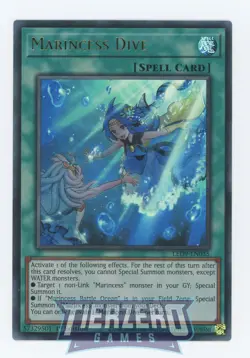 Yugioh Marincess Dive LED9-EN035 Ultra Rare 1st Edition NM/LP - Image 1