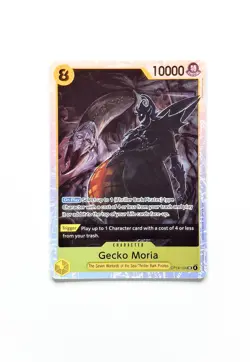 Gecko Moria One Piece TGC Card - OP14-104 The Azure Sea's Seven Foil NM - Image 1