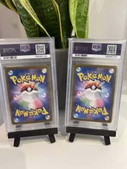 PSA 10 Sequential Umbreon & Eevee ex SAR #217&223 Japanese sv8a Pokemon Cards - Image 2
