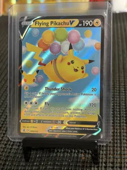 Pokemon TCG Flying Pikachu v Celebrations Holo Ultra Rare Lightning Card 006/025 - Image 1