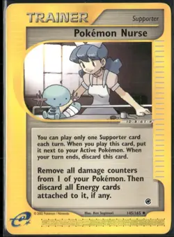 Pokemon Nurse 145/165 Expedition Base Set Pokemon English Card (MP) - Image 1