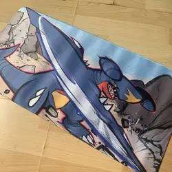 Garchomp Rubber Playmat Play Mat For Tcg Trading Card Game Pokemon Mouse Pad - Image 1