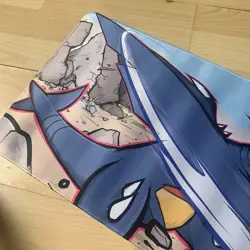 Garchomp Rubber Playmat Play Mat For Tcg Trading Card Game Pokemon Mouse Pad - Image 3