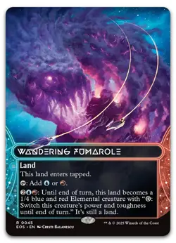 Wandering Fumarole (0045) (Borderless) #45 (NM) Edge of Eternities EOS Magic MTG - Image 1