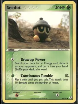 Seedot 61/92 EX Legend Maker Pokemon English Card (MP) - Image 1