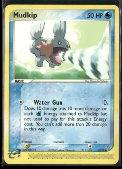 Mudkip 65/97 EX Dragon Pokemon English Card (MP) - Image 1