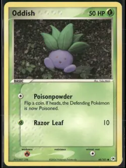 Oddish 68/101 EX Hidden Legends Pokemon English Card (MP) - Image 1