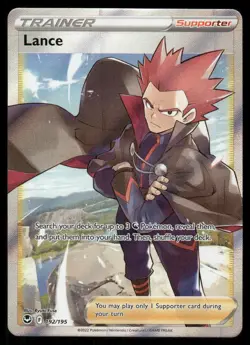 Pokemon Cards Lance 192/195 Silver Tempest Rare Ultra NM - Image 1