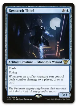 Research Thief #16 (NM) Kamigawa Neon Dynasty NEC Magic MTG - Image 1