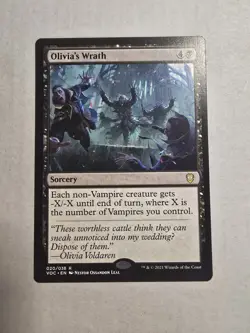 Olivia's Wrath Commander: Innistrad: Crimson Vow Regular - Image 1