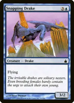 1x Snapping Drake - NM English MTG - Ravnica - Image 1